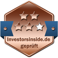 Prüfsiegel Bronze Broker Vergleich Investors Inside