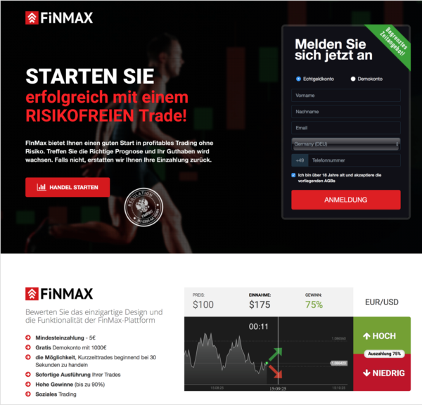 Finmax Broker Anmeldung